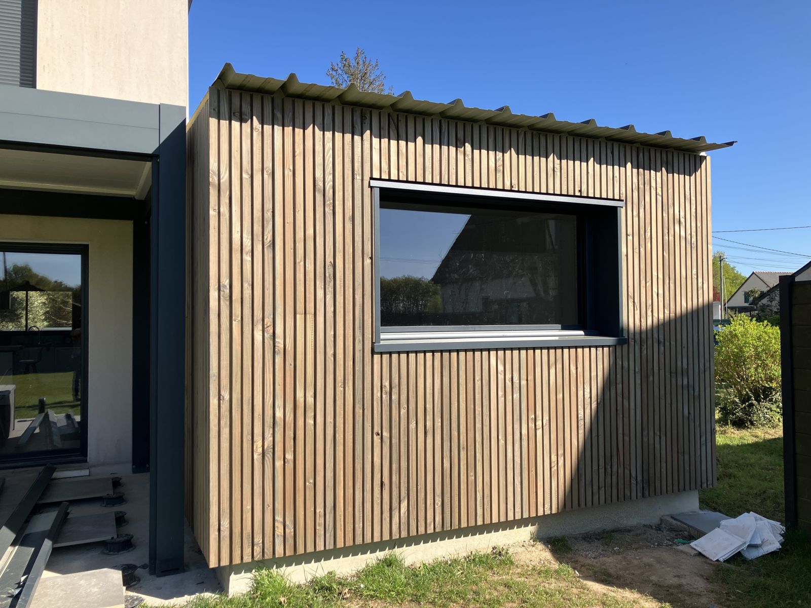 Extension avec bardage